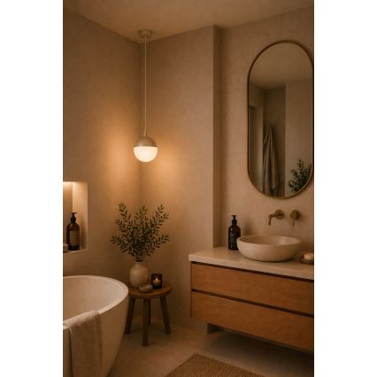 Argon 9001 - Външна лампа на кабел LIV 1xE27/15W/230V IP44 бежова