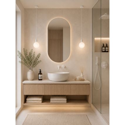 Argon 9004 - Външен полилей на кабел ORE 1xG9/6W/230V IP44 бял