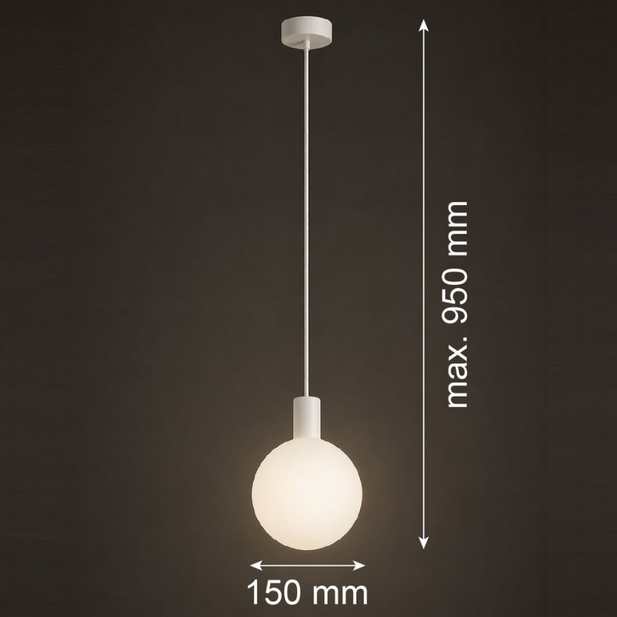 Argon 9004 - Външен полилей на кабел ORE 1xG9/6W/230V IP44 бял