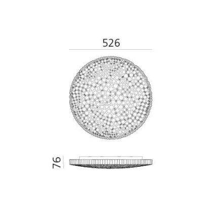 Artemide 0210010APP - LED Димируем плафон CALIPSO LED/50W/230V 3000K