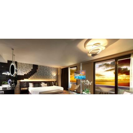 Artemide 1253120A - LED Димируем плафон PIRCE LED/44W/230V 3000K златист