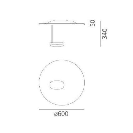 Artemide 1471110A - LED Димируем плафон DROPLET LED/29W/230V 3000K