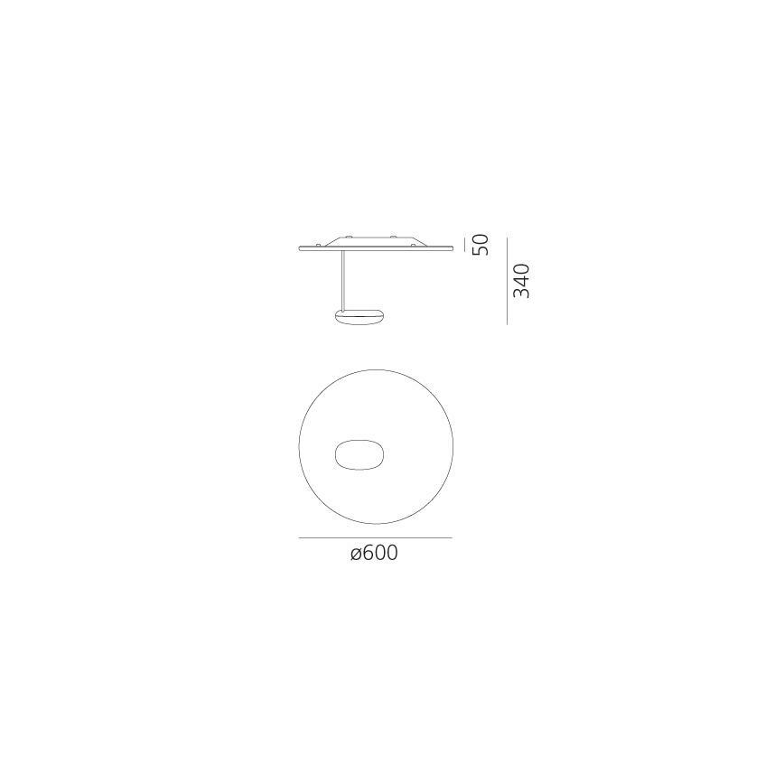 Artemide 1471110A - LED Димируем плафон DROPLET LED/29W/230V 3000K