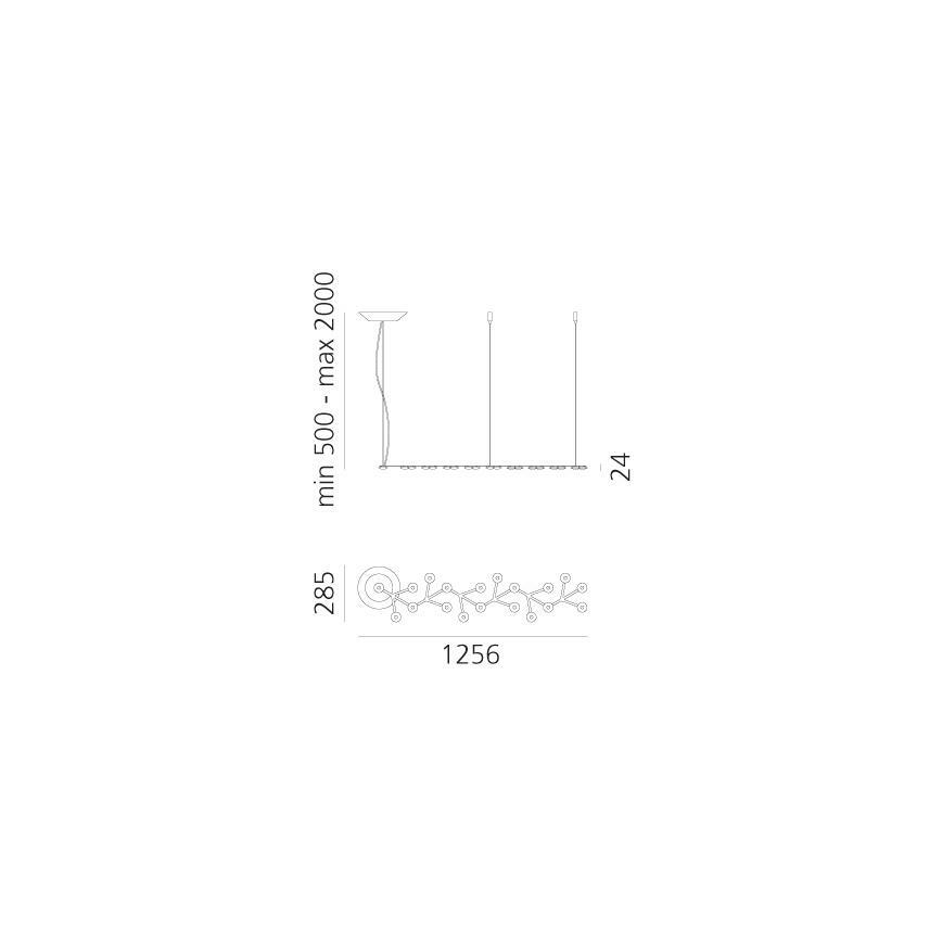 Artemide 1578050APP - LED Димируем пендел NET LED/45W/230V 3000K