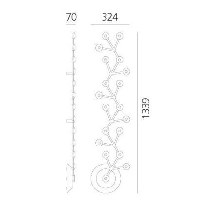 Artemide 1596050APP - LED Димируем плафон NET LED/45W/230V 3000K