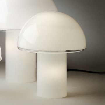 Artemide A006300 - Настолна лампа ONFALE 1xE14/5W/230V + 1xE27/13W бял