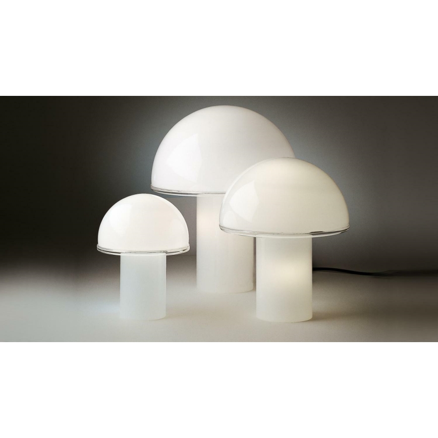 Artemide A006300 - Настолна лампа ONFALE 1xE14/5W/230V + 1xE27/13W бял
