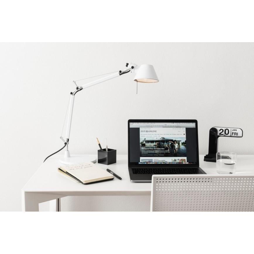 Artemide AR 0011820A - Настолна лампа TOLOMEO микро 1xE14/46W/230V бяла