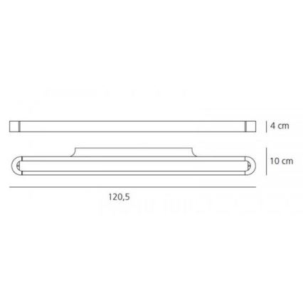 Artemide AR 1917010A - LED Стенна лампа TALO 120 1xLED/51W/230V