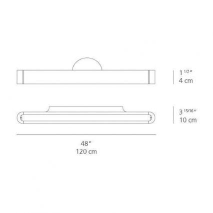 Artemide AR 1917020A - LED Стенна лампа TALO 120 1xLED/51W/230V