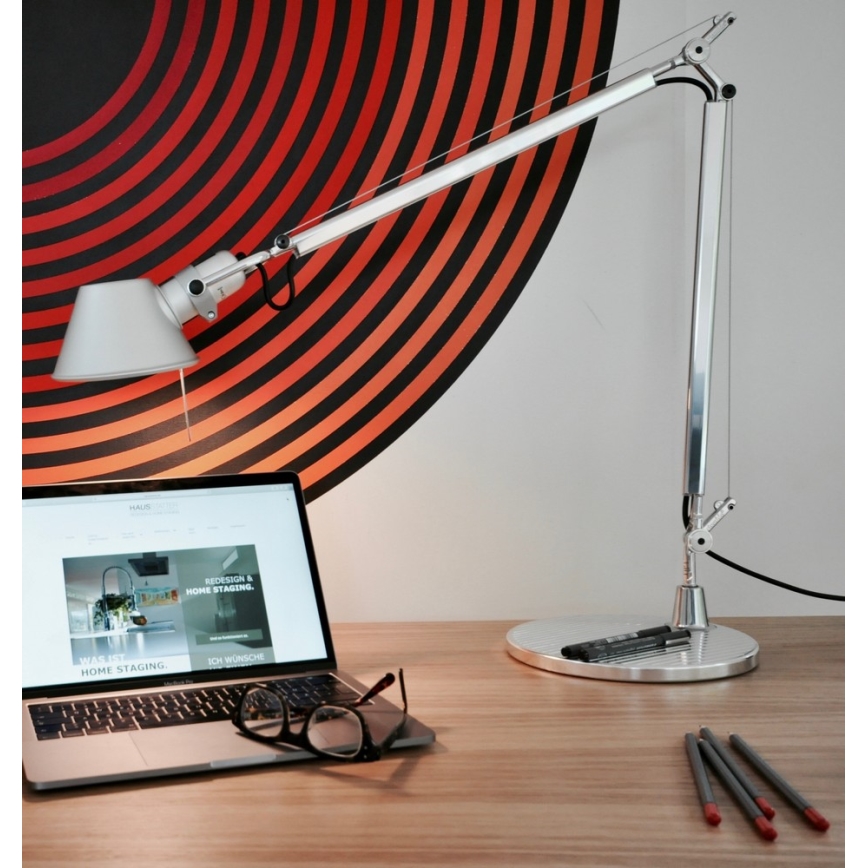 Artemide AR A005910+AR A008600 KOMPLET - Настолна лампа TOLOMEO MINI 1xE27/70W/230V