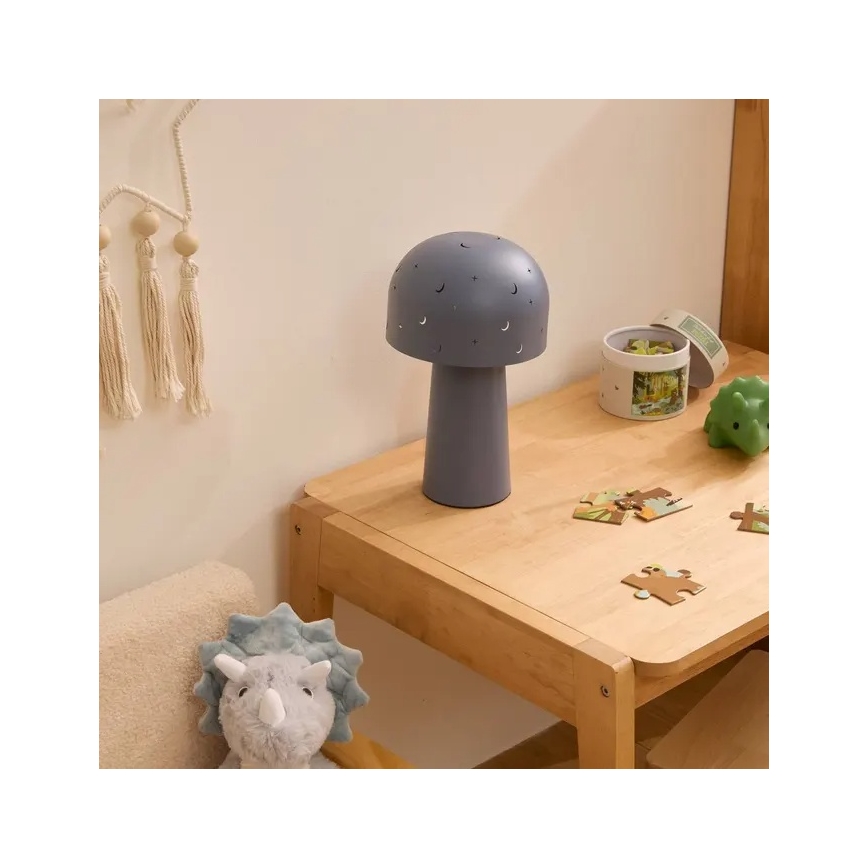 Atmosphera - Детска настолна лампа STARRY MUSHROOM 1xE14/25W/230V синя