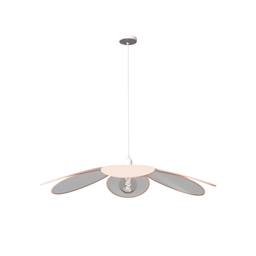 Atmosphera - Детски полилей с кабел PETAL 1xE27/40W/230V Ø 64 cm розов