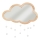 Atmosphera - Детско стенно огледало CLOUD 40x36 см каучуково дърво