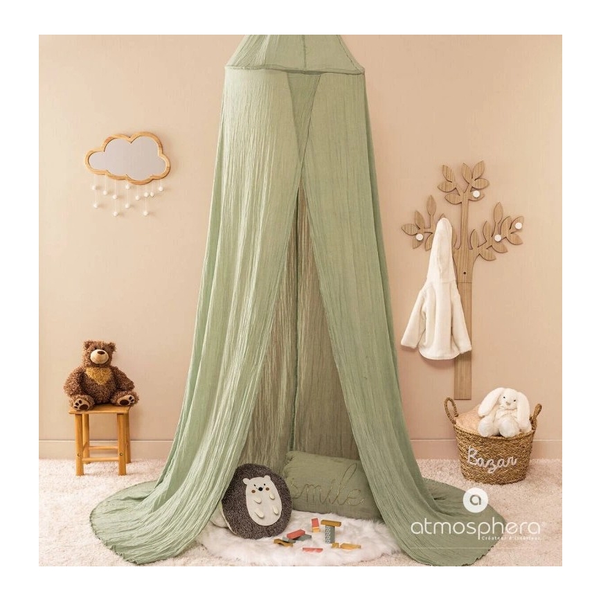 Atmosphera - Детско стенно огледало CLOUD 40x36 см каучуково дърво