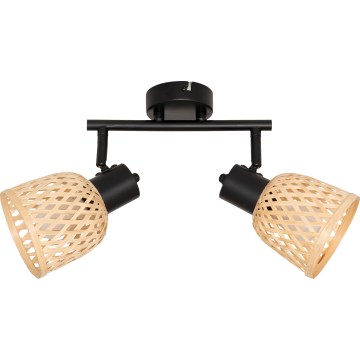 Atmosphera - Лампа за вграждане LIO 2xE27/25W/230V от бамбук
