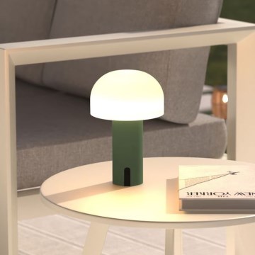 Atmosphera - LED Акумулаторна екстериорна сензорна настолна лампа JANY LED/3,7V 22 см 2200 mAh IP44 зелен