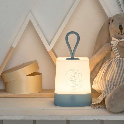 Atmosphera - LED сензорна детска презареждаема нощна лампа RABBIT LED/3,7V 1200 mAh синя