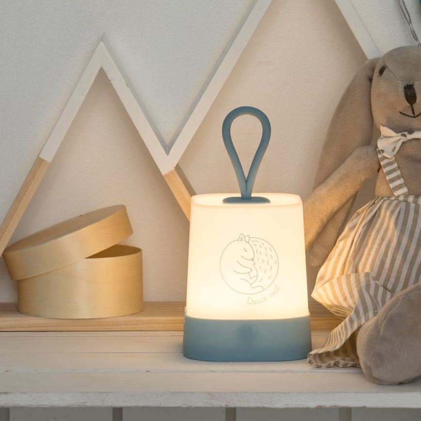 Atmosphera - LED сензорна детска презареждаема нощна лампа RABBIT LED/3,7V 1200 mAh сива