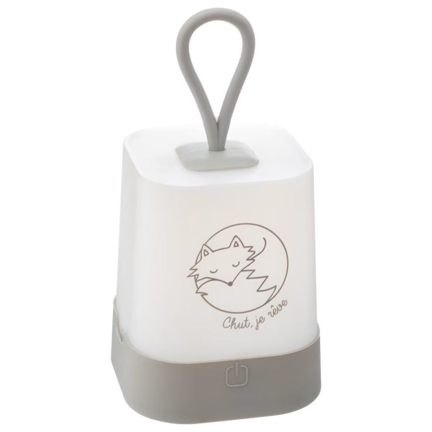 Atmosphera - LED сензорна детска презареждаема нощна лампа RABBIT LED/3,7V 1200 mAh сива