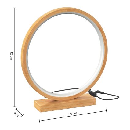 Atmosphera - LED Настолна лампа STELA LED/2,7W/230V бамбук