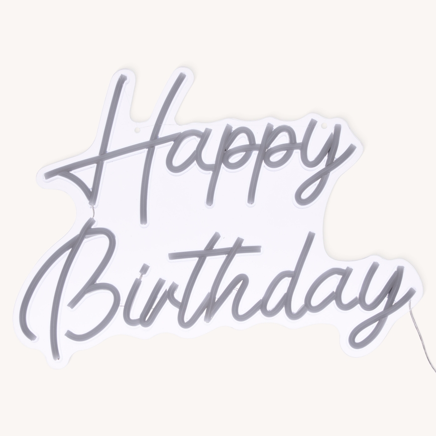 Atmosphera - LED неонова стенна декорация HAPPY BIRTHDAY LED/5V