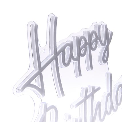 Atmosphera - LED неонова стенна декорация HAPPY BIRTHDAY LED/5V