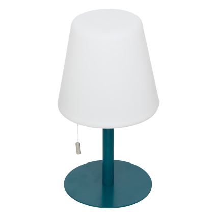 Atmosphera - LED RGBW Акумулаторна екстериорна настолна лампа ZACK LED/3,7V 1200 mAh IP44 тюркоаз