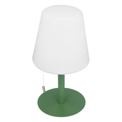 Atmosphera - LED RGBW Акумулаторна екстериорна настолна лампа ZACK LED/3,7V 1200 mAh IP44 зелен
