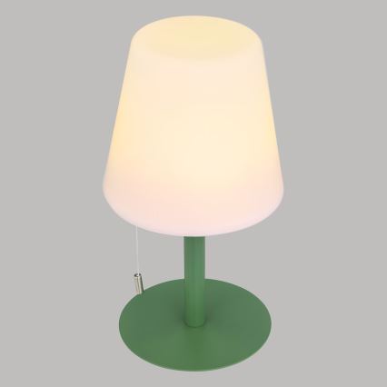 Atmosphera - LED RGBW Акумулаторна екстериорна настолна лампа ZACK LED/3,7V 1200 mAh IP44 зелен