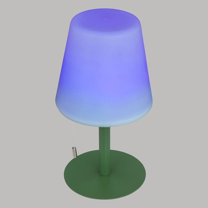 Atmosphera - LED RGBW Акумулаторна екстериорна настолна лампа ZACK LED/3,7V 1200 mAh IP44 зелен