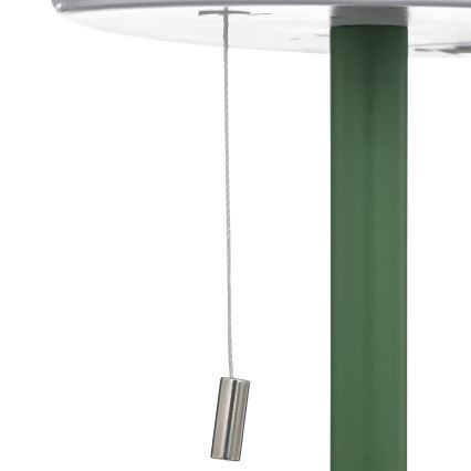 Atmosphera - LED RGBW Акумулаторна екстериорна настолна лампа ZACK LED/3,7V 1200 mAh IP44 зелен