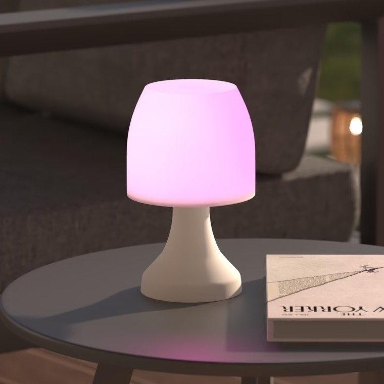 Atmosphera - LED RGB Екстериорна настолна лампа DOKK LED/3xAAA 19,5 см IP44