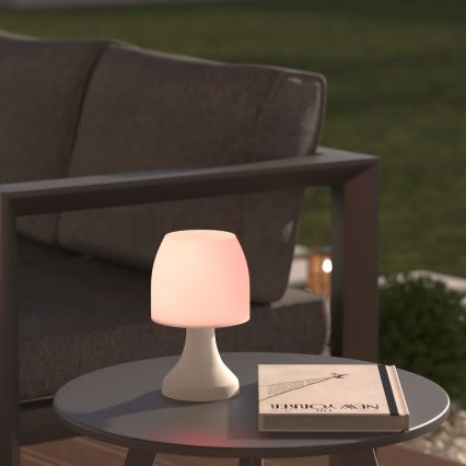 Atmosphera - LED RGB Екстериорна настолна лампа DOKK LED/3xAAA 19,5 см IP44