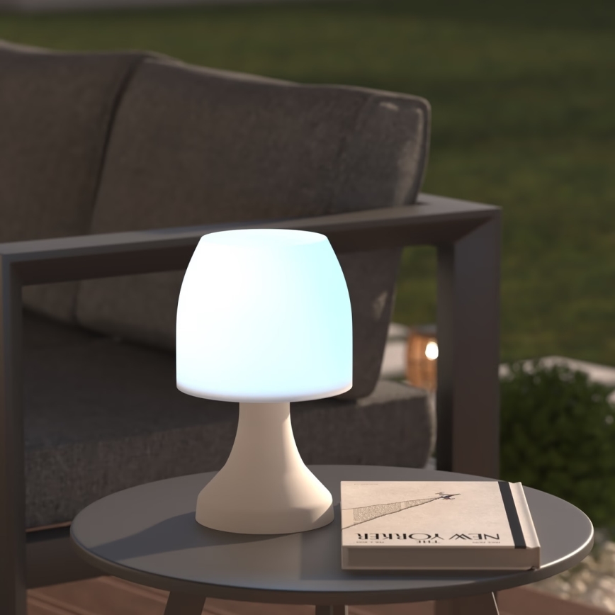 Atmosphera - LED RGB Екстериорна настолна лампа DOKK LED/3xAAA 27,5 см IP44