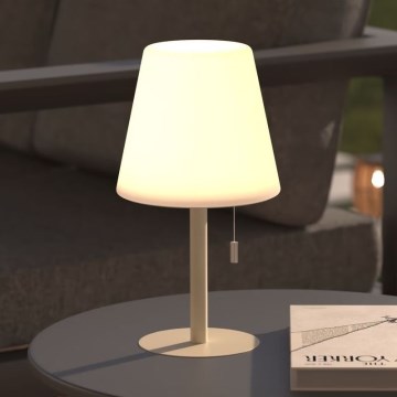 Atmosphera - LED RGBW Акумулаторна екстериорна настолна лампа ZACK LED/3,7V 1200 mAh IP44 бежов