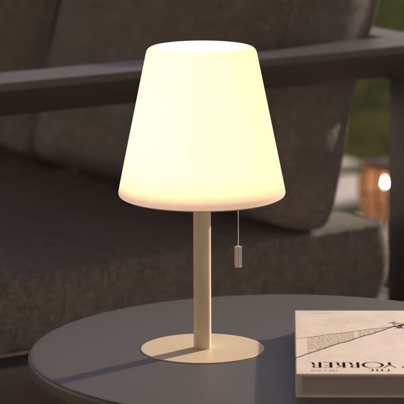 Atmosphera - LED RGBW Акумулаторна екстериорна настолна лампа ZACK LED/3,7V 1200 mAh IP44 бежов