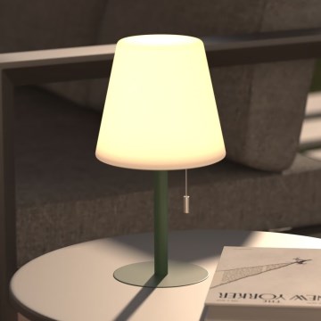 Atmosphera - LED RGBW Акумулаторна екстериорна настолна лампа ZACK LED/3,7V 1200 mAh IP44 зелен