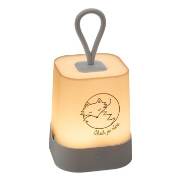Atmosphera - LED сензорна детска презареждаема нощна лампа RABBIT LED/3,7V 1200 mAh сива