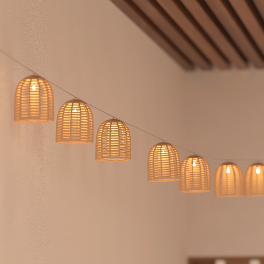 Atmosphera - LED Соларен декоративни лампички AIA 10xLED 3,35m IP44 топло бяло