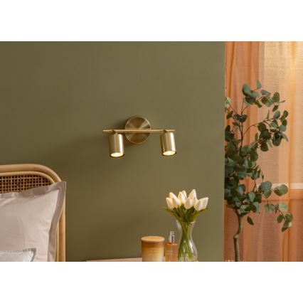 Atmosphera - Насочващо осветително тяло VICO 2xGU10/25W/230V златисто