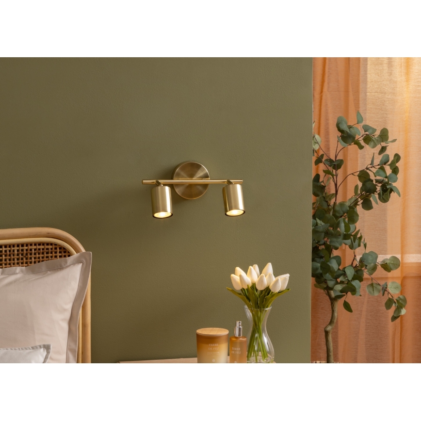 Atmosphera - Насочващо осветително тяло VICO 2xGU10/25W/230V златисто