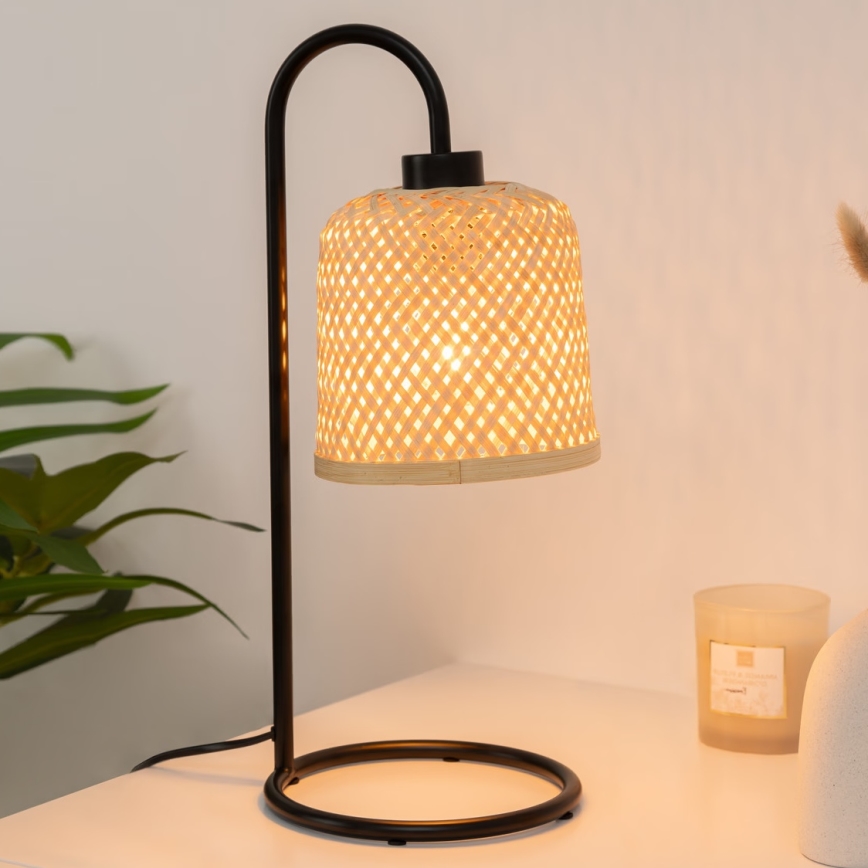Atmosphera - Настолна лампа ALI 1xE27/25W/230V бамбук