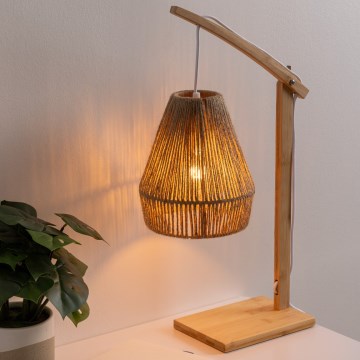 Atmosphera - Настолна лампа KARLA 1xE27/40W/230V бамбук