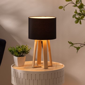 Atmosphera - Настолна лампа MOLU 1xE27/25W/230V бор/черен