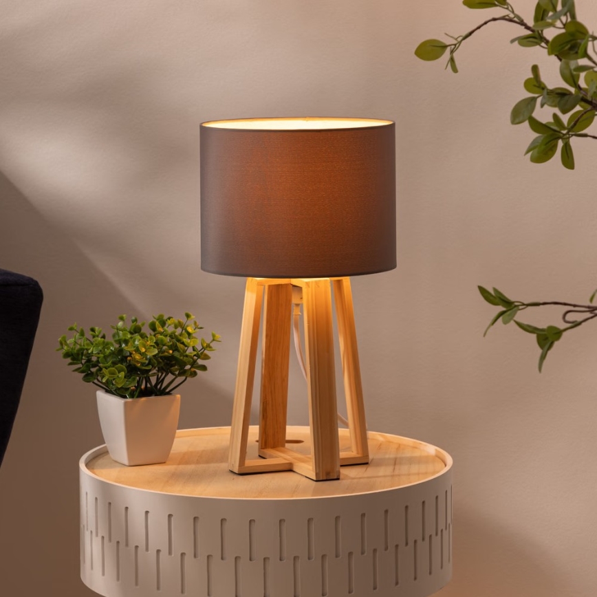 Atmosphera - Настолна лампа MOLU 1xE27/25W/230V бор/сив