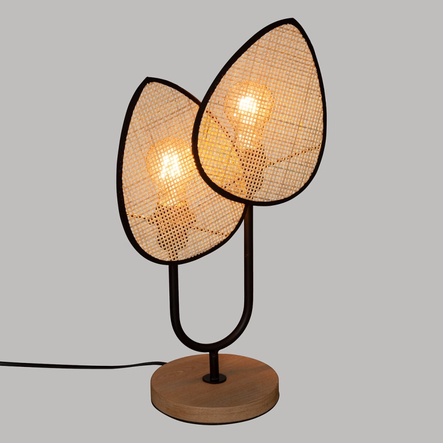 Atmosphera - Настолна лампа OLME 1xE27/40W/230V ратан