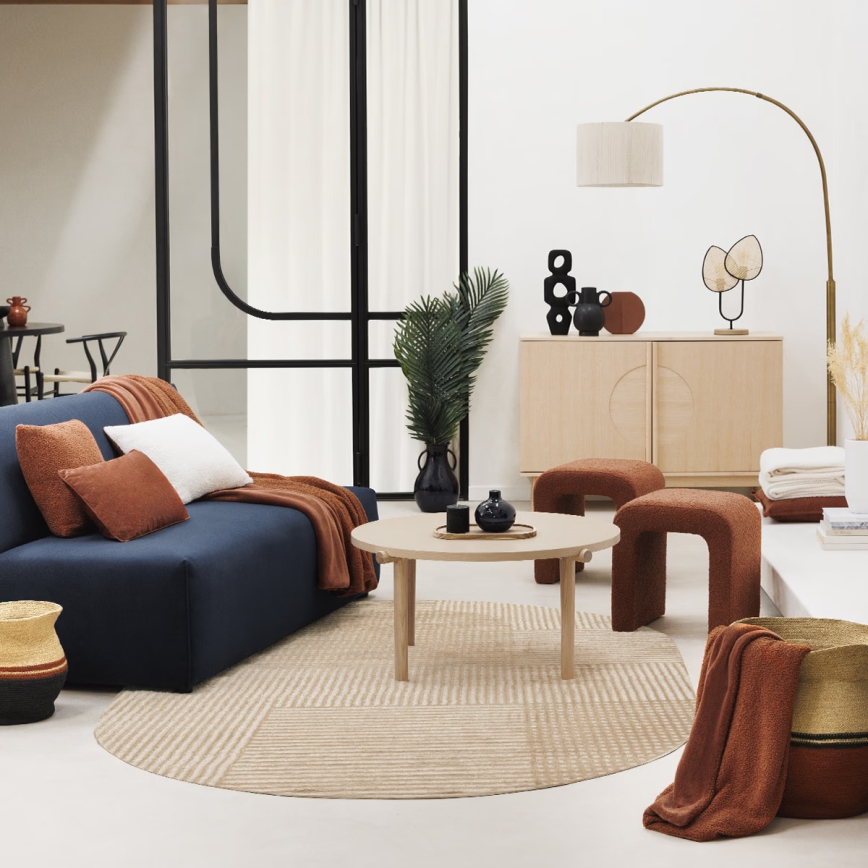 Atmosphera - Настолна лампа OLME 2xE27/40W/230V ратан