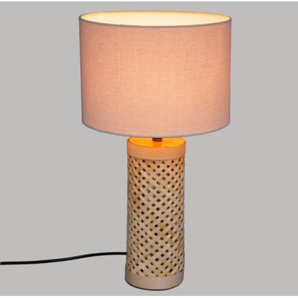 Atmosphera - Настолна лампа SALMA 1xE27/40W/230V бамбук
