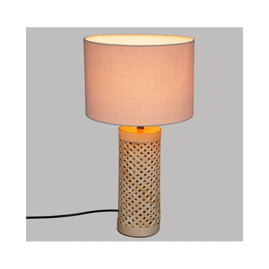 Atmosphera - Настолна лампа SALMA 1xE27/40W/230V бамбук